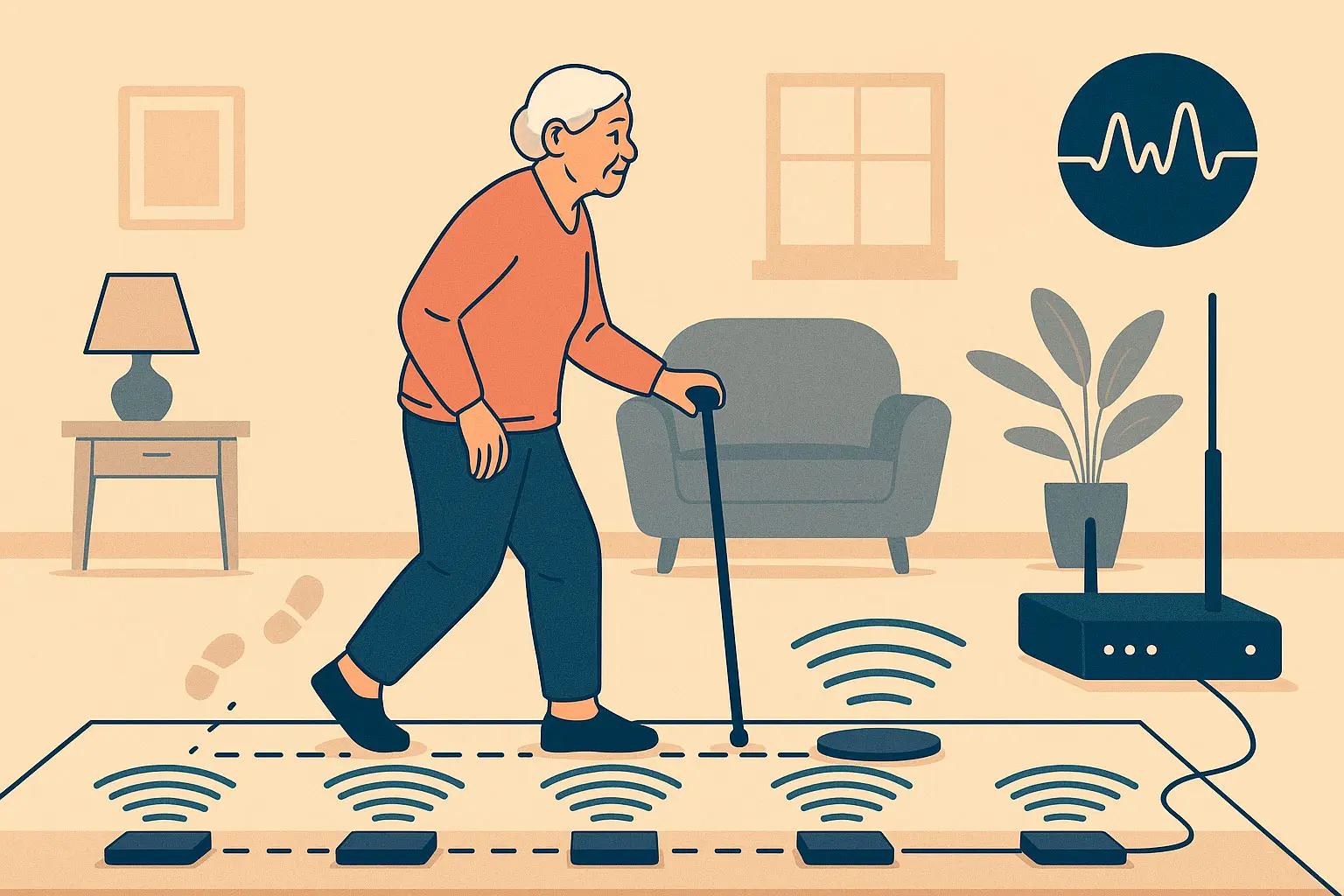 New Homes demuestra la viabilidad de monitorizar la fragilidad a través del suelo sin cámaras ni «wearables»